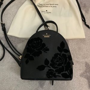 Kate Spade Cameron Street Flock Roses Binx Mini Backpack